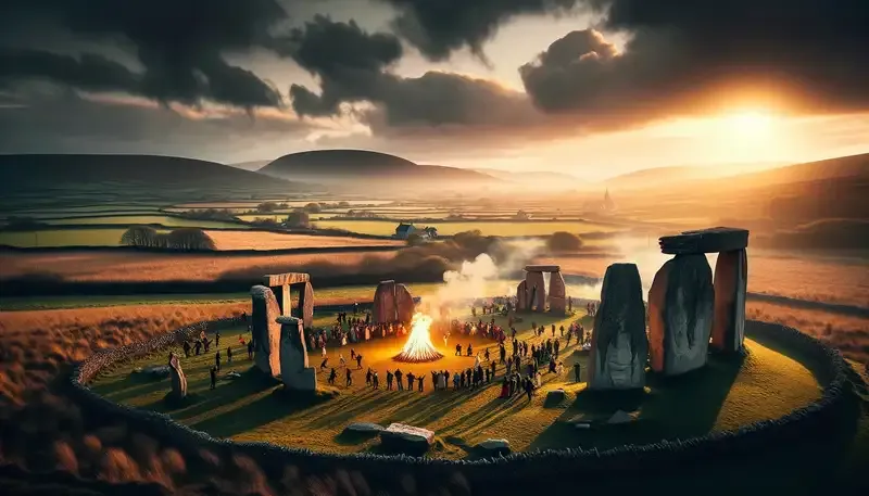 What Dall-E 3 imagines Saimhain looked like back in the day