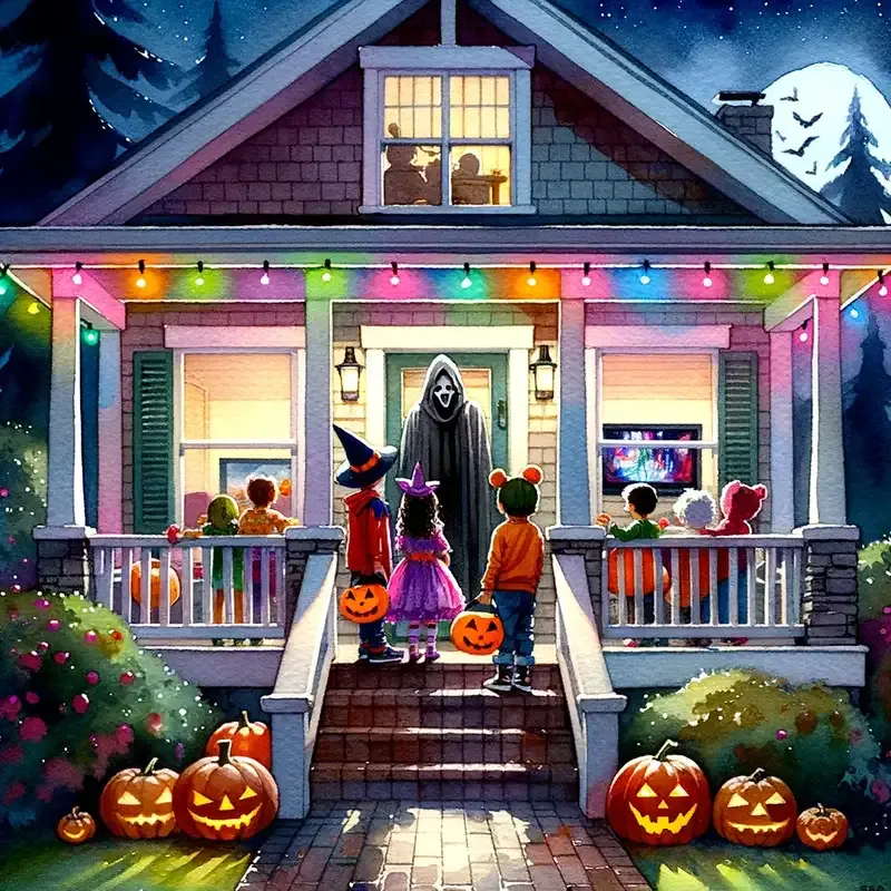 DALL-E Generated Spoopy Halloween Movie Image